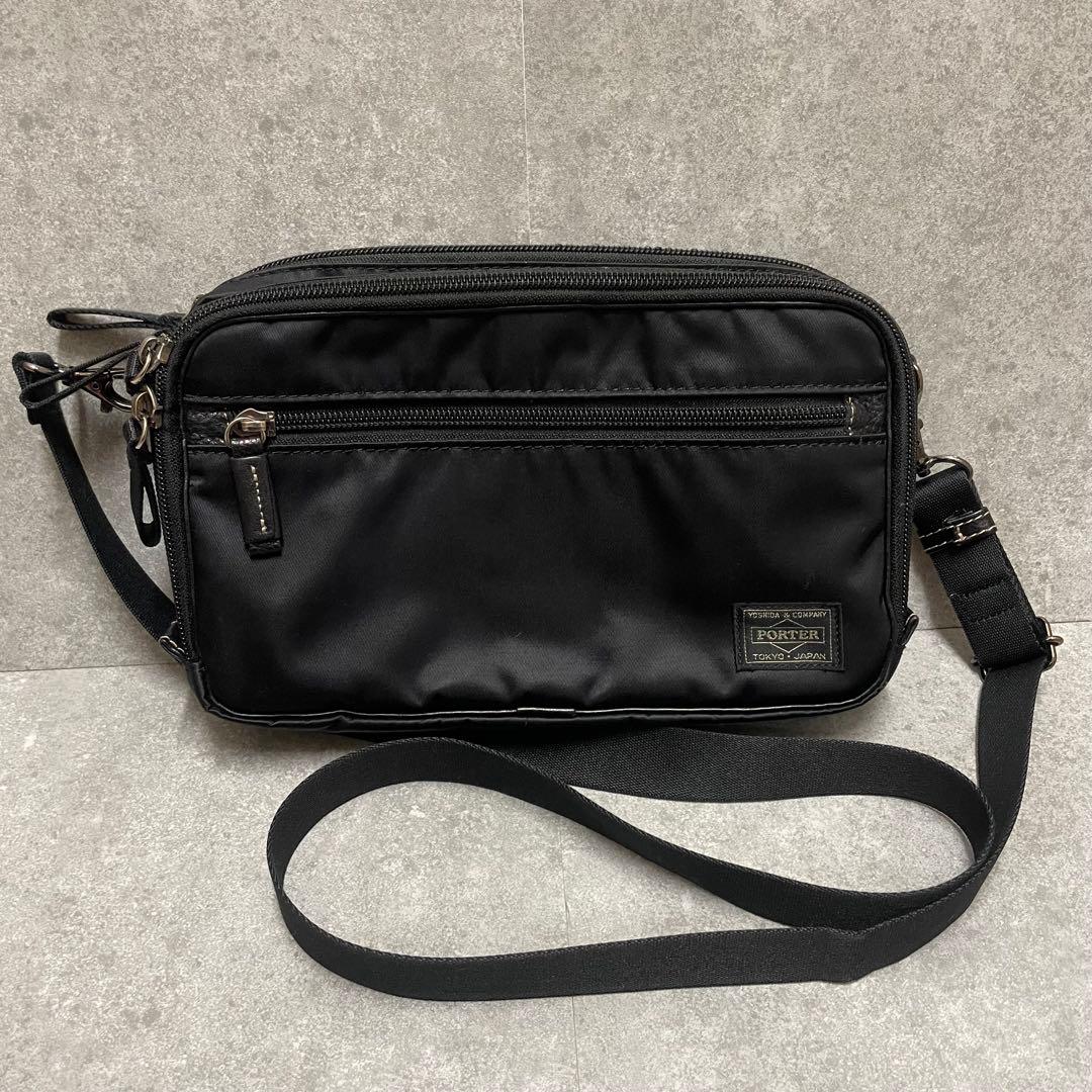 PORTER ポーター PLAN プラン ショルダーバッグ 黒 ２WAY