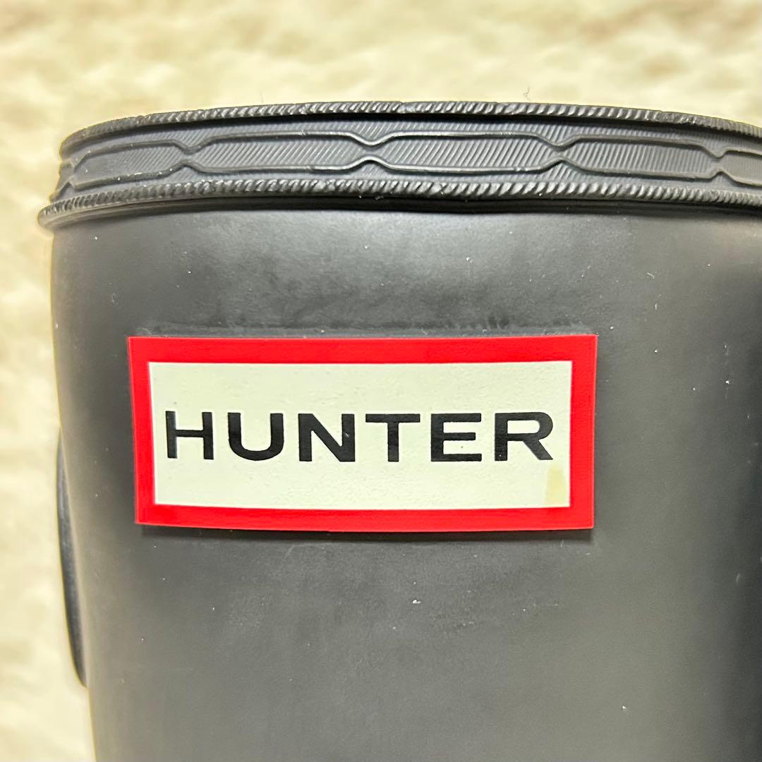 【新品・未使用】HUNTER ハンターレインブーツロングUK6 25cm 黒
