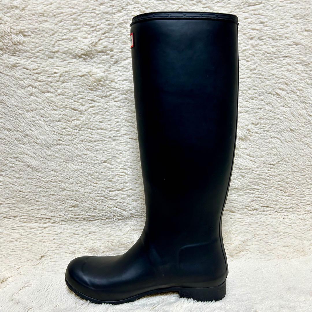 【新品・未使用】HUNTER ハンターレインブーツロングUK6 25cm 黒