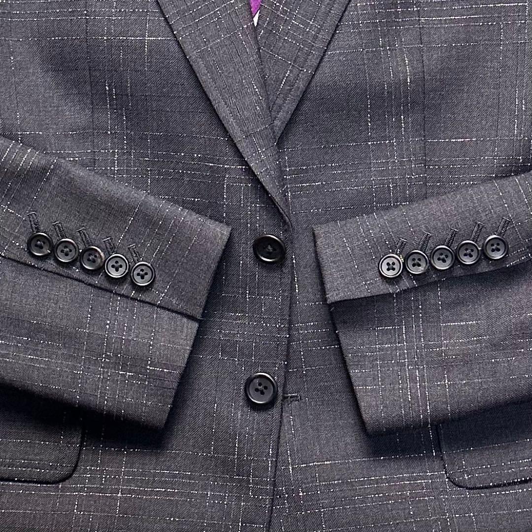 希少 カタログ掲載 未使用級 現行 ポールスミス 風景柄 セットアップ チーフ付