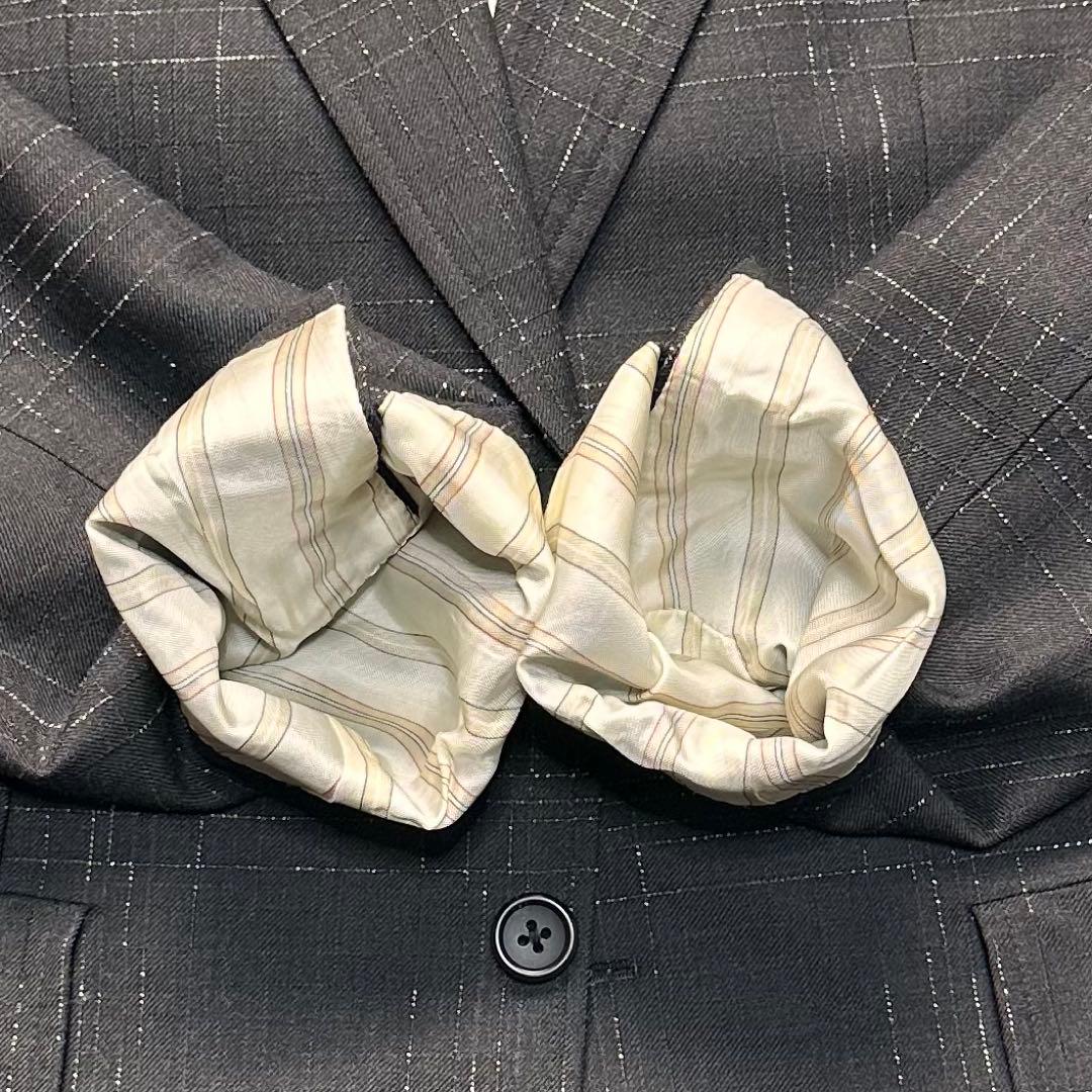 希少 カタログ掲載 未使用級 現行 ポールスミス 風景柄 セットアップ チーフ付