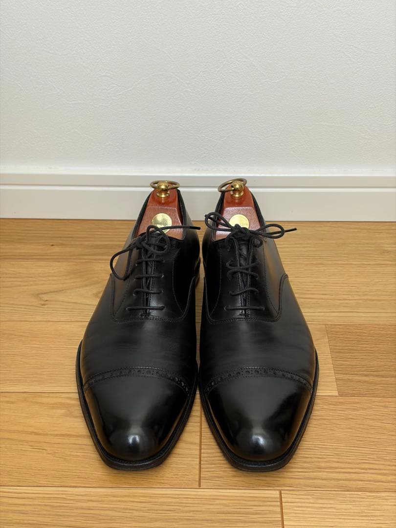 クロケット&ジョーンズ ベルグレイブ3 UK8.0E 純正の箱•靴袋•替紐付