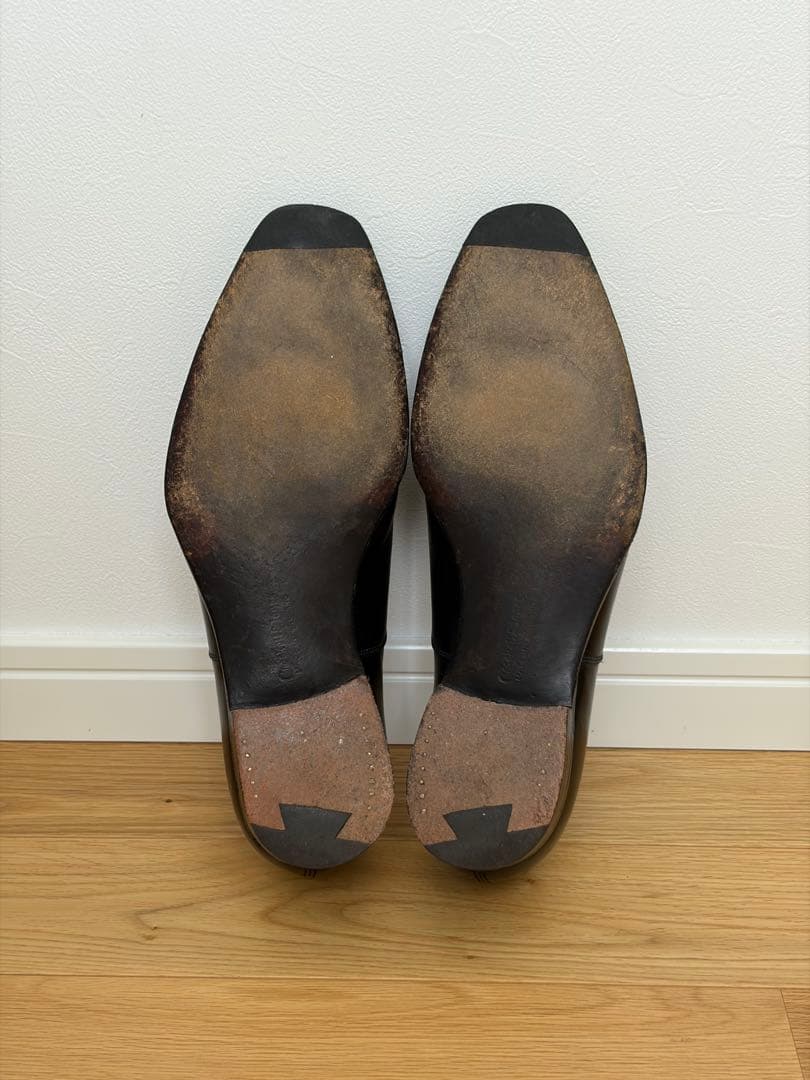 クロケット&ジョーンズ ベルグレイブ3 UK8.0E 純正の箱•靴袋•替紐付