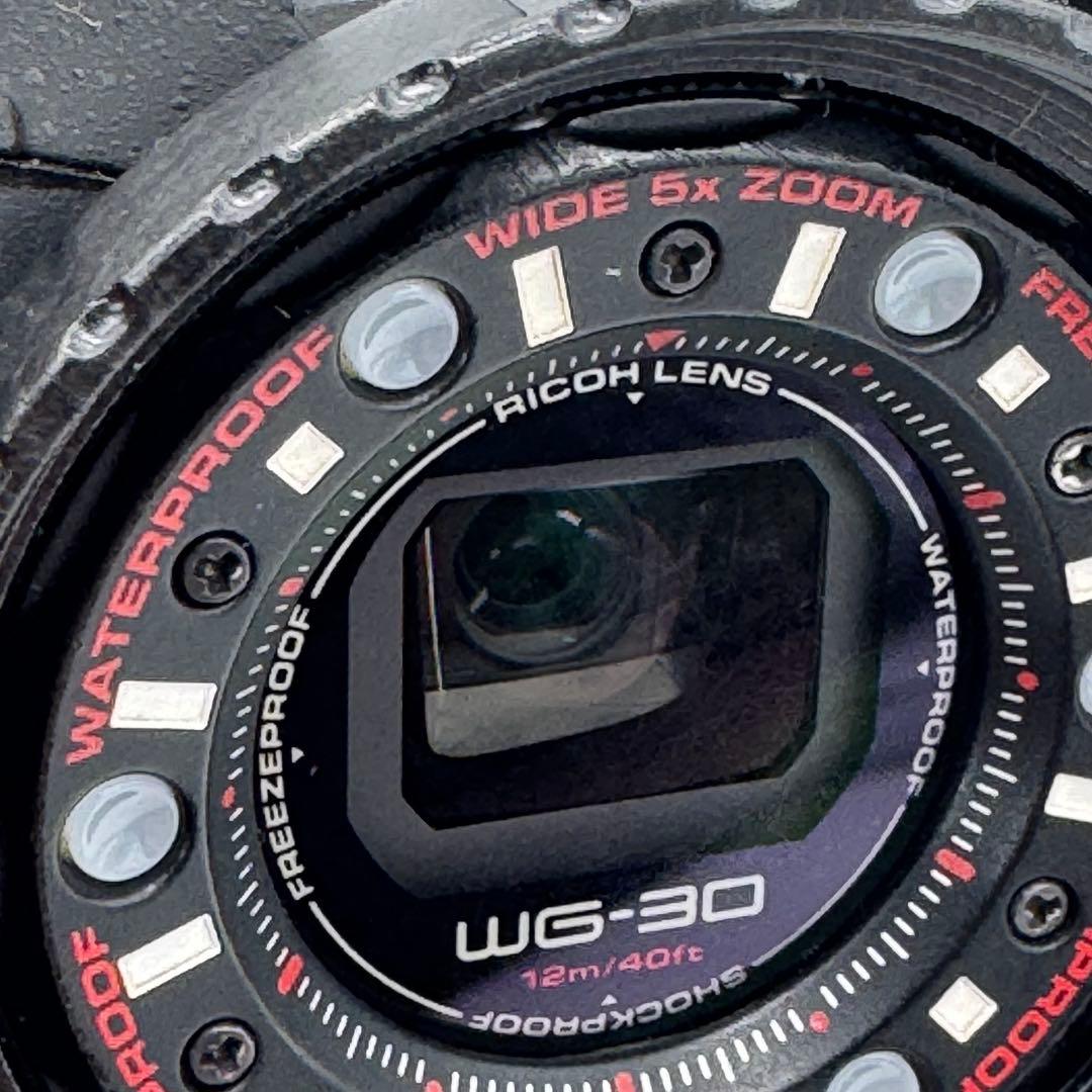 【美品/動作確認済】RICOH WG-30 防水デジタルカメラ 箱付き