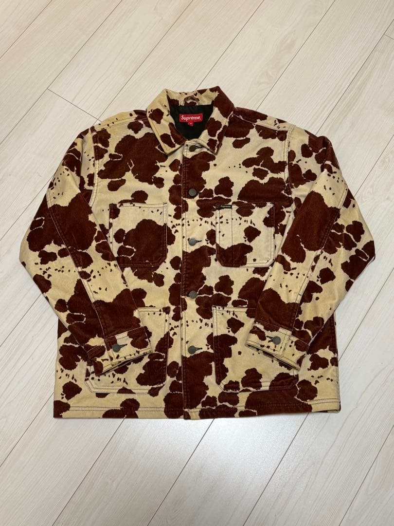 20ss Supreme Velvet Chore Coat ジャケット　m