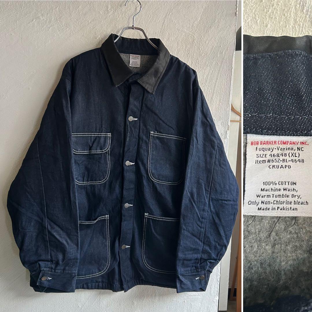 USA BOB BARKER ブランケット付き カバーオール デニムジャケット