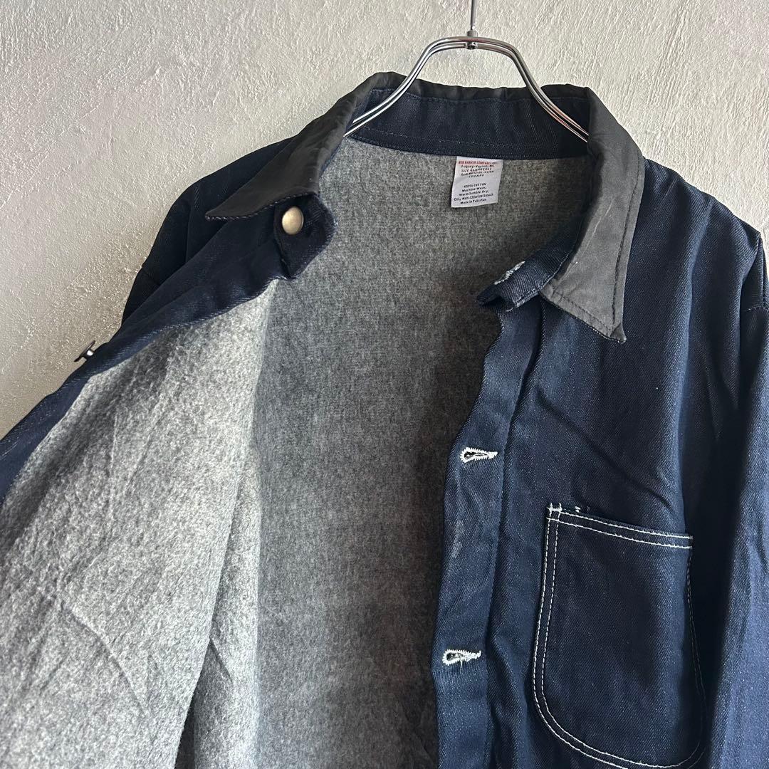 USA BOB BARKER ブランケット付き カバーオール デニムジャケット