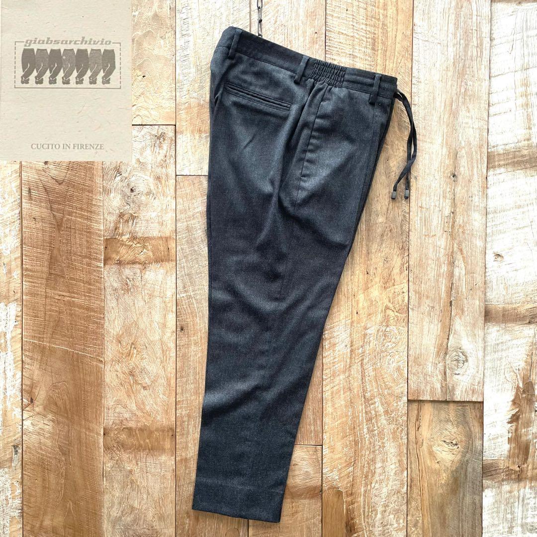 【美品】giab's ARCHIVIO マサッチョ イージー ウール スラックス