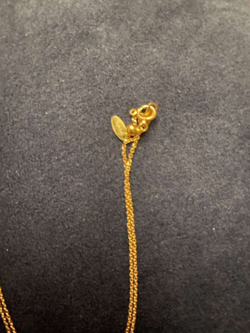 agete K10 80cm チェーンロングネックレス