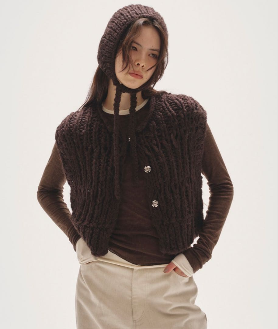 Mix Handknit Vest Slub Knit Pulloverまとめ