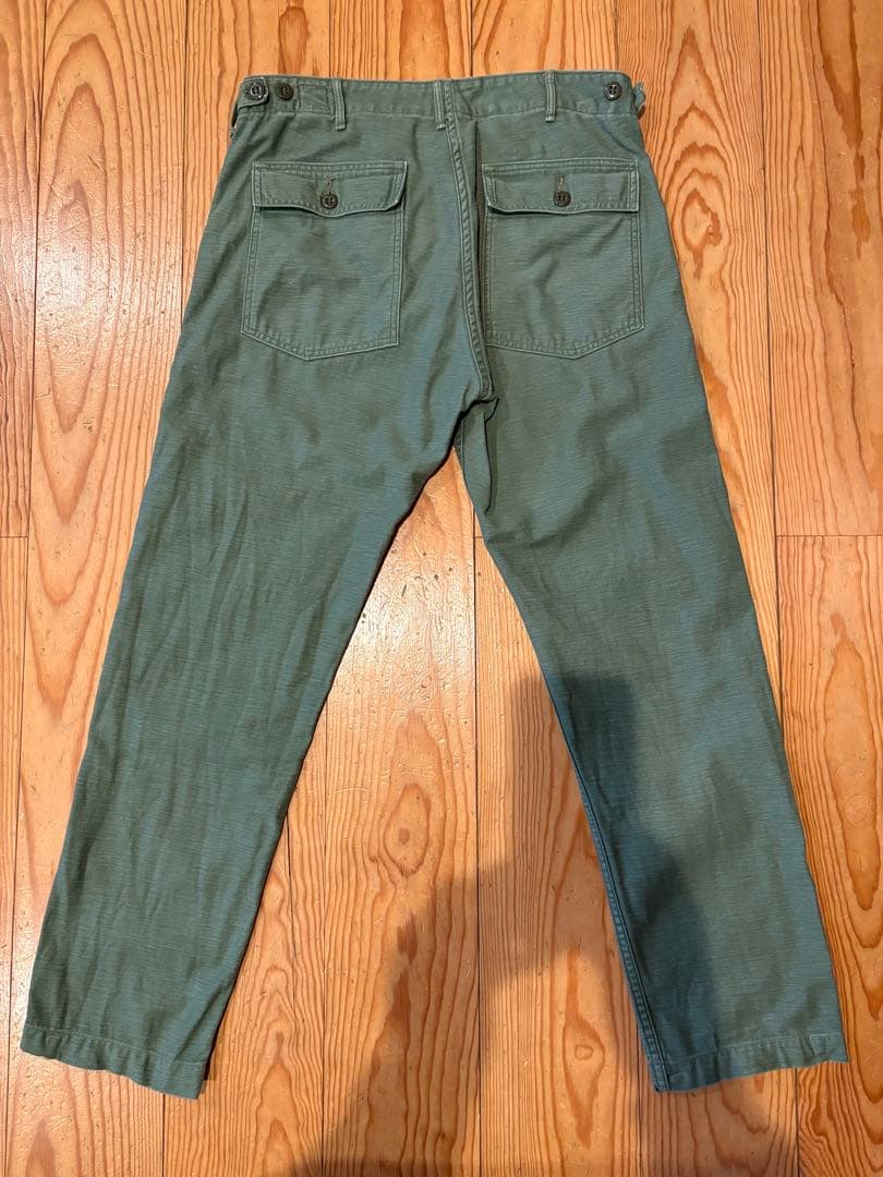 orSlow バックサテン ファティーグパンツ