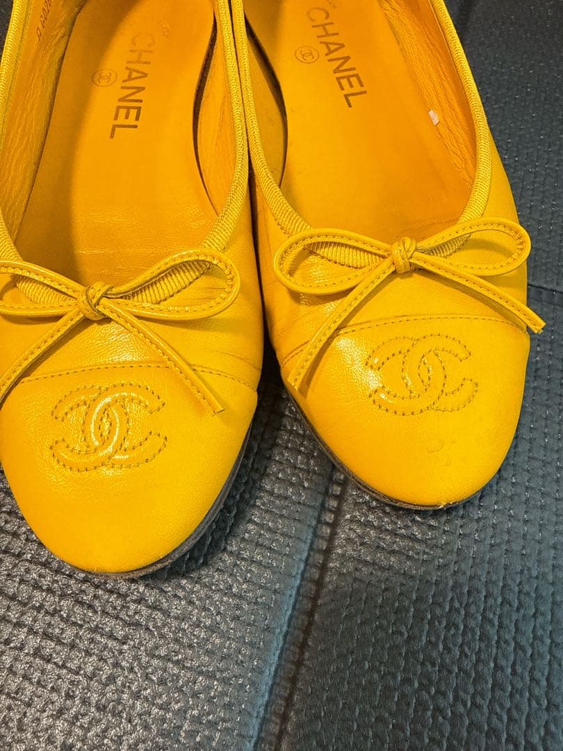 希少カラー　CHANEL シャネル　フラット　バレエシューズ