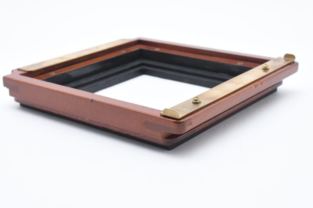 ディアドルフ/Deardorff レンズボード 約18.8×18cm 木製カメラ