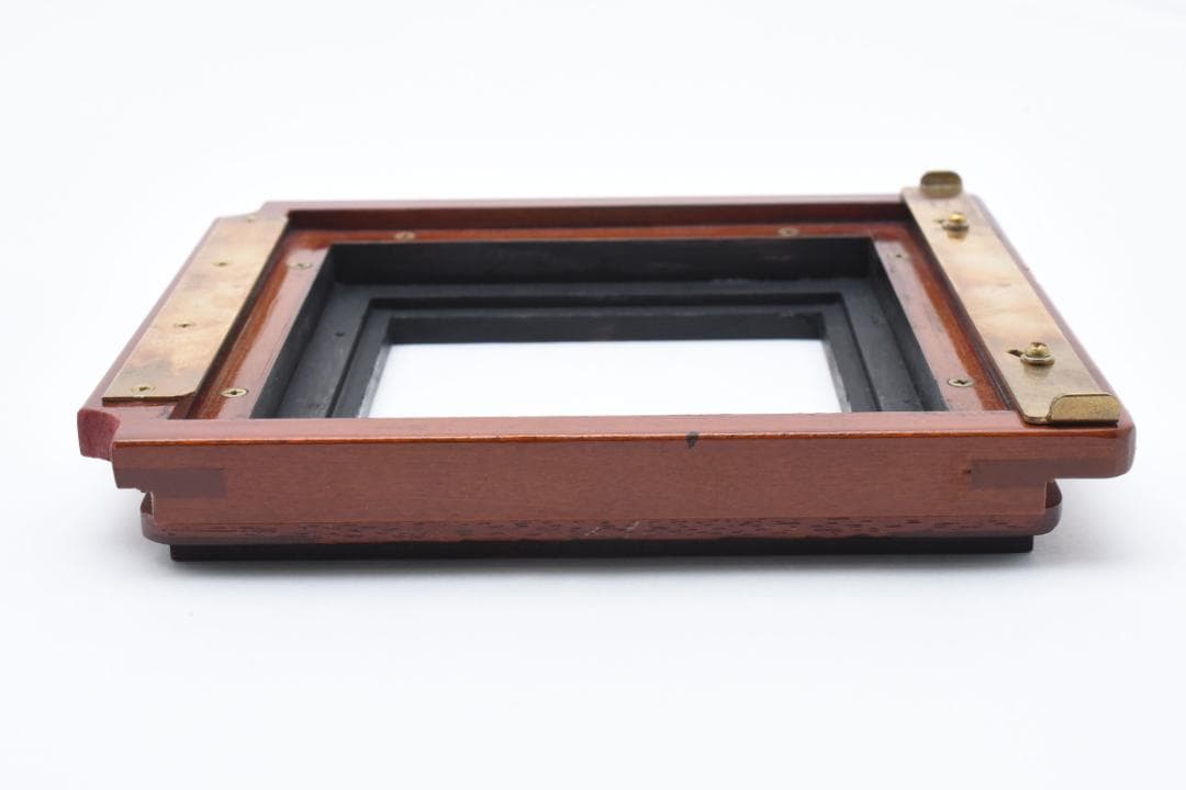 ディアドルフ/Deardorff レンズボード 約18.8×18cm 木製カメラ