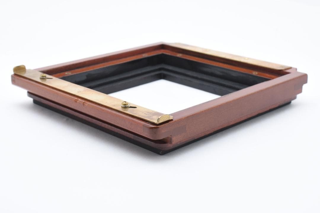 ディアドルフ/Deardorff レンズボード 約18.8×18cm 木製カメラ