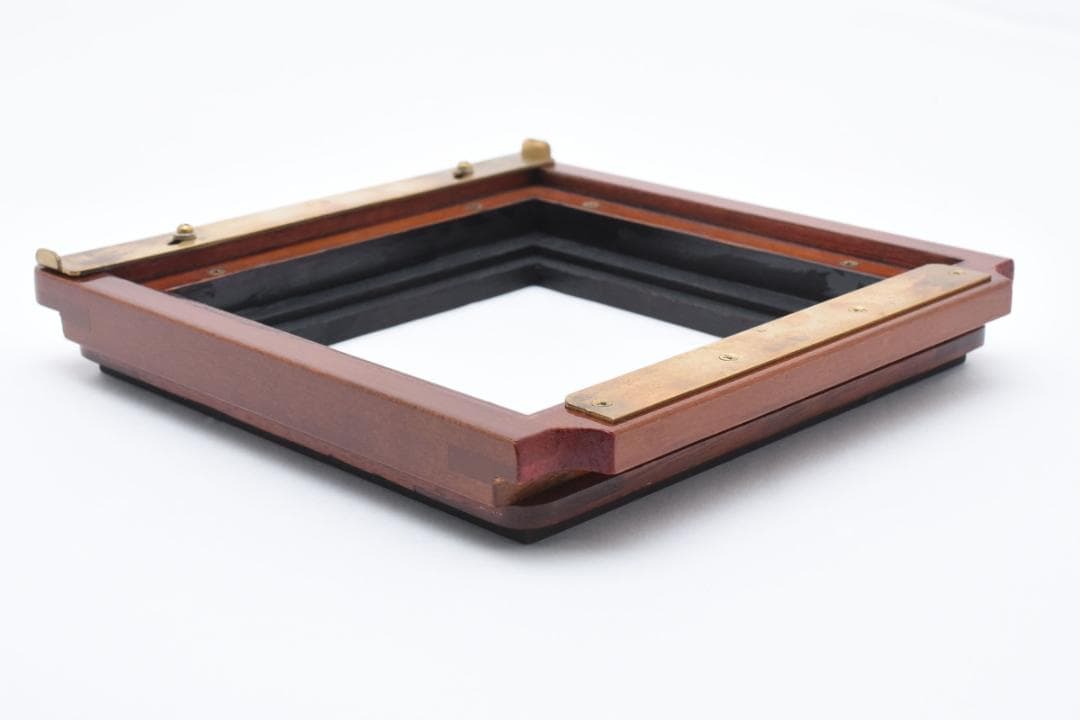 ディアドルフ/Deardorff レンズボード 約18.8×18cm 木製カメラ