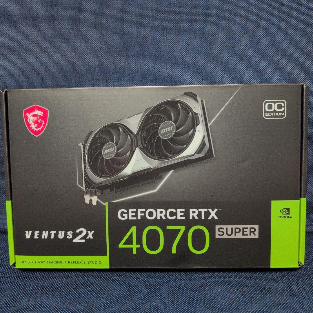 【新品】GEFORCE RTX4070 SUPER 12GB VENTUS OC