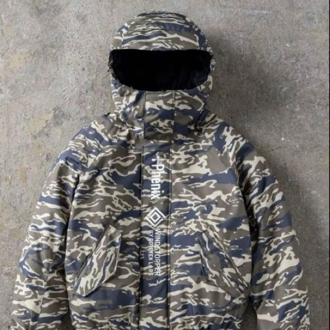新品　プラスフェニックス　+phenix　迷彩柄　ダウンジャケット　メンズ