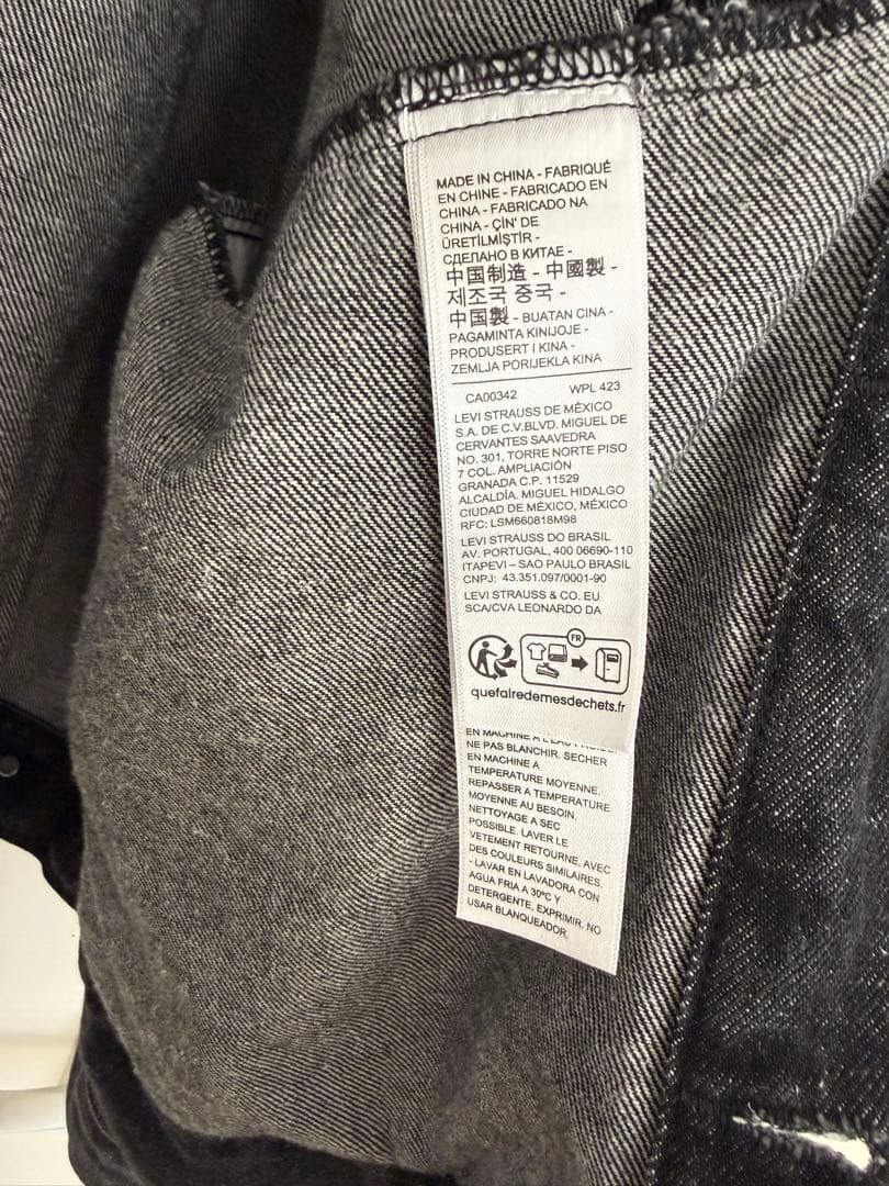 あるブスの少女LEVI'S BIOTOPダークグレー デニムジャケット