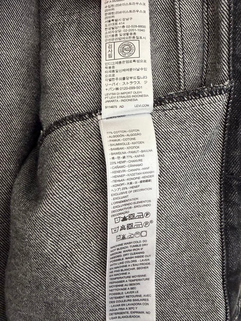 あるブスの少女LEVI'S BIOTOPダークグレー デニムジャケット