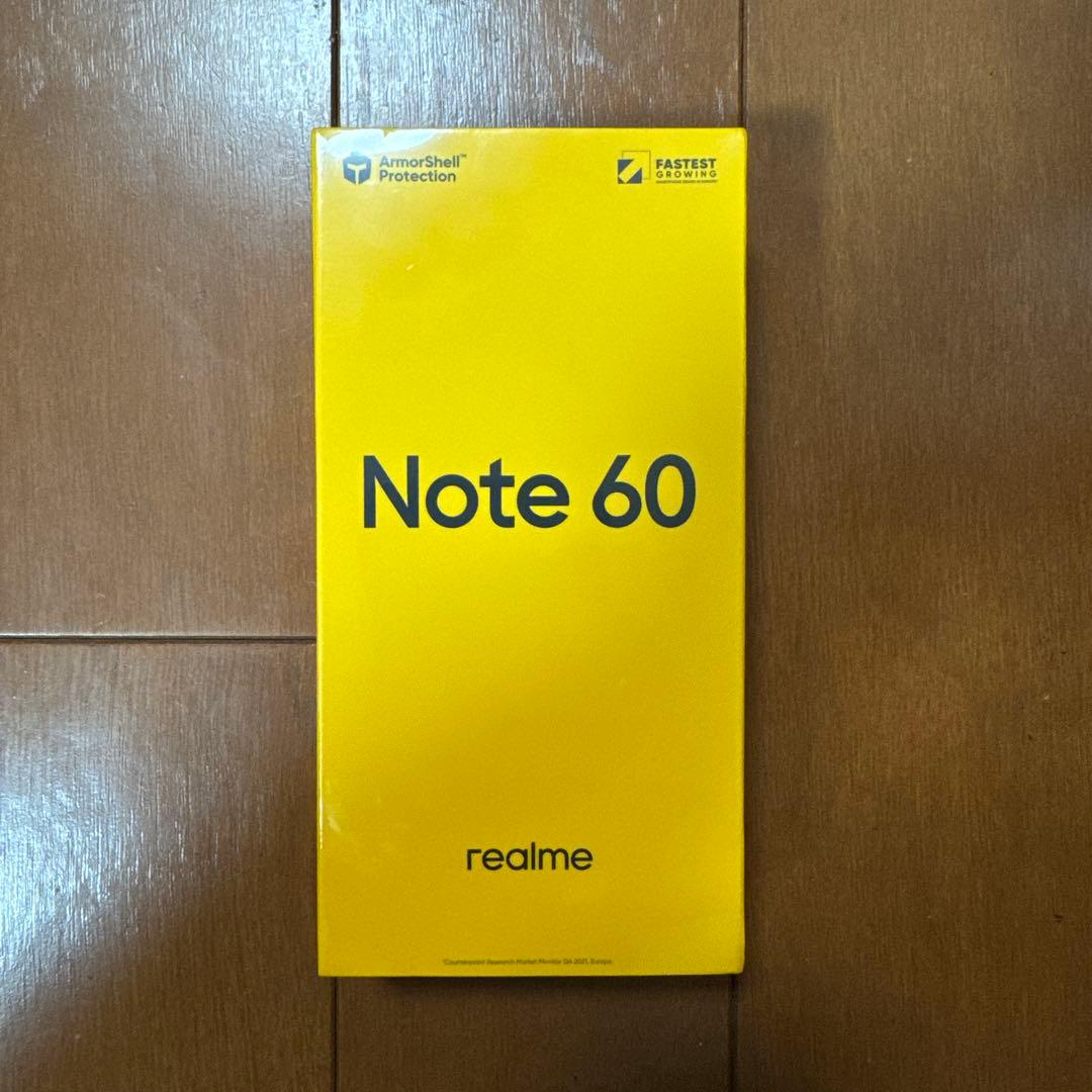 スマートフォン本体 realme Note 60 6GB+128GB Marble Black