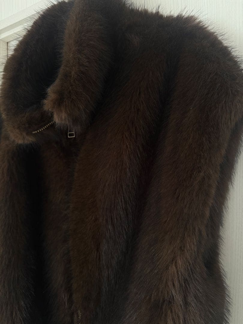 AP STUDIO シャギーベスト　ブラウン