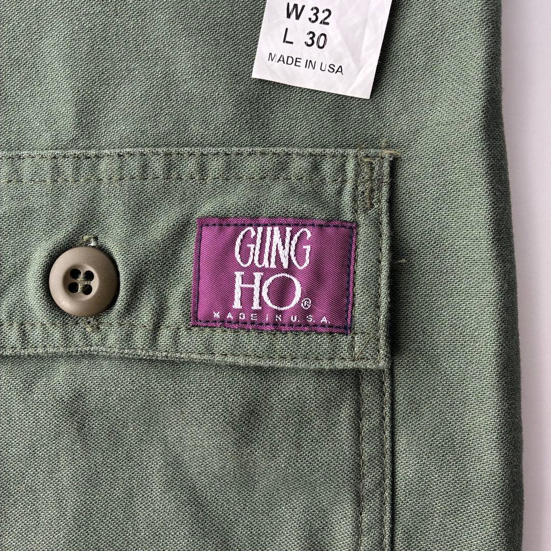 美品 USA アメリカ製 GUNG HO ガンホー ベイカーパンツ 32 30