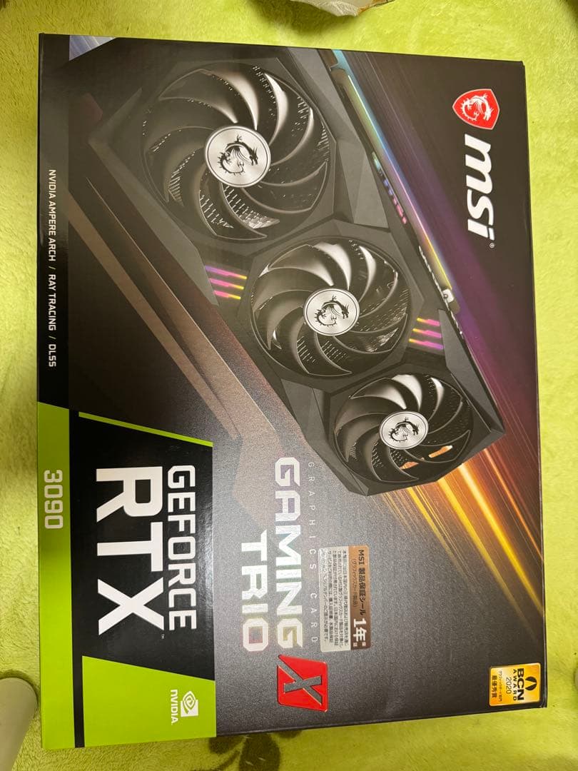 グラフィックボード・グラボ・ビデオカード MSI geforce RTX3090 GAMING X 24G TRIO