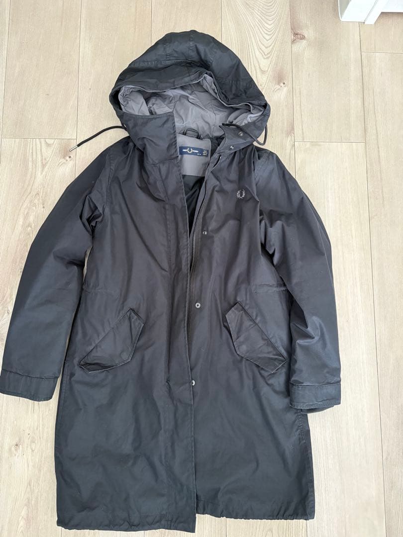 【破格】フレッドペリー　モッズコート　ブラック　M