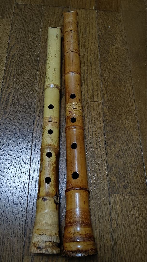 値下げ琴古琉尺八在銘二点　検　和楽器　虚無僧　管楽器