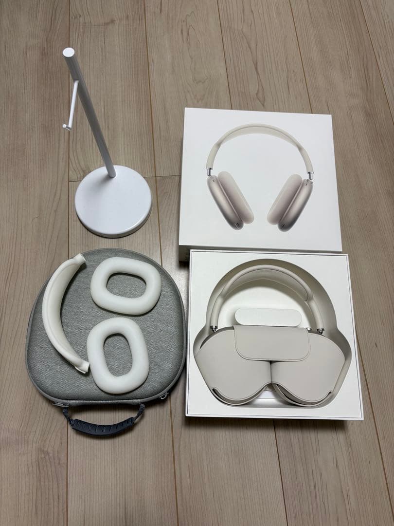 AirPods Max 第二世代 スターライト 美品 箱あり 保証あり　ケース