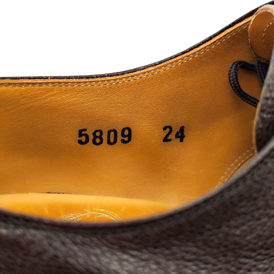 ビジネスシューズ メンズ スコッチグレイン ダークブラウン 24.0 外羽根