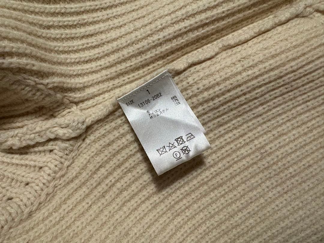 【CLANE】ZIP COLLAR KNIT VEST