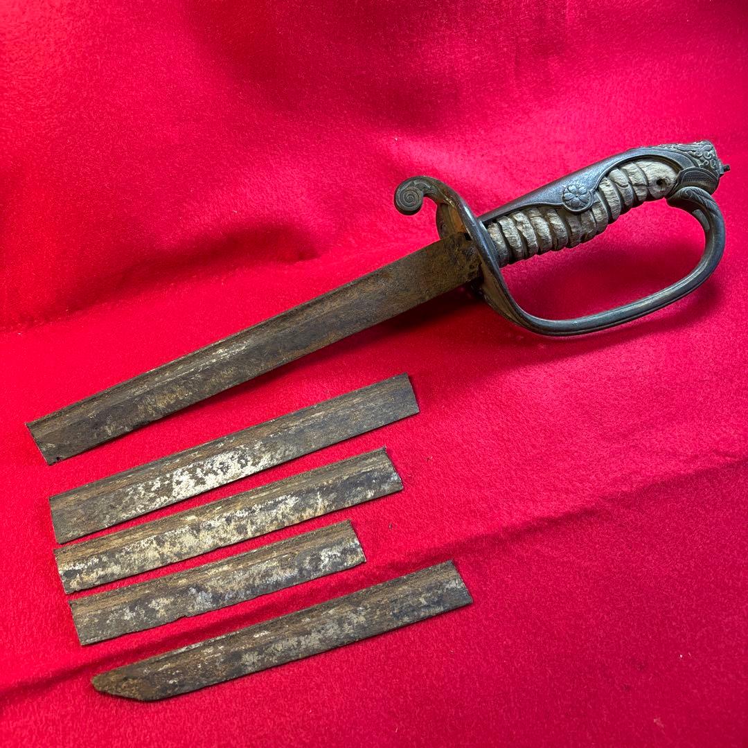 指揮刀　切断済み　アンティーク　刃無し　旧日本軍？　旧日本警察？