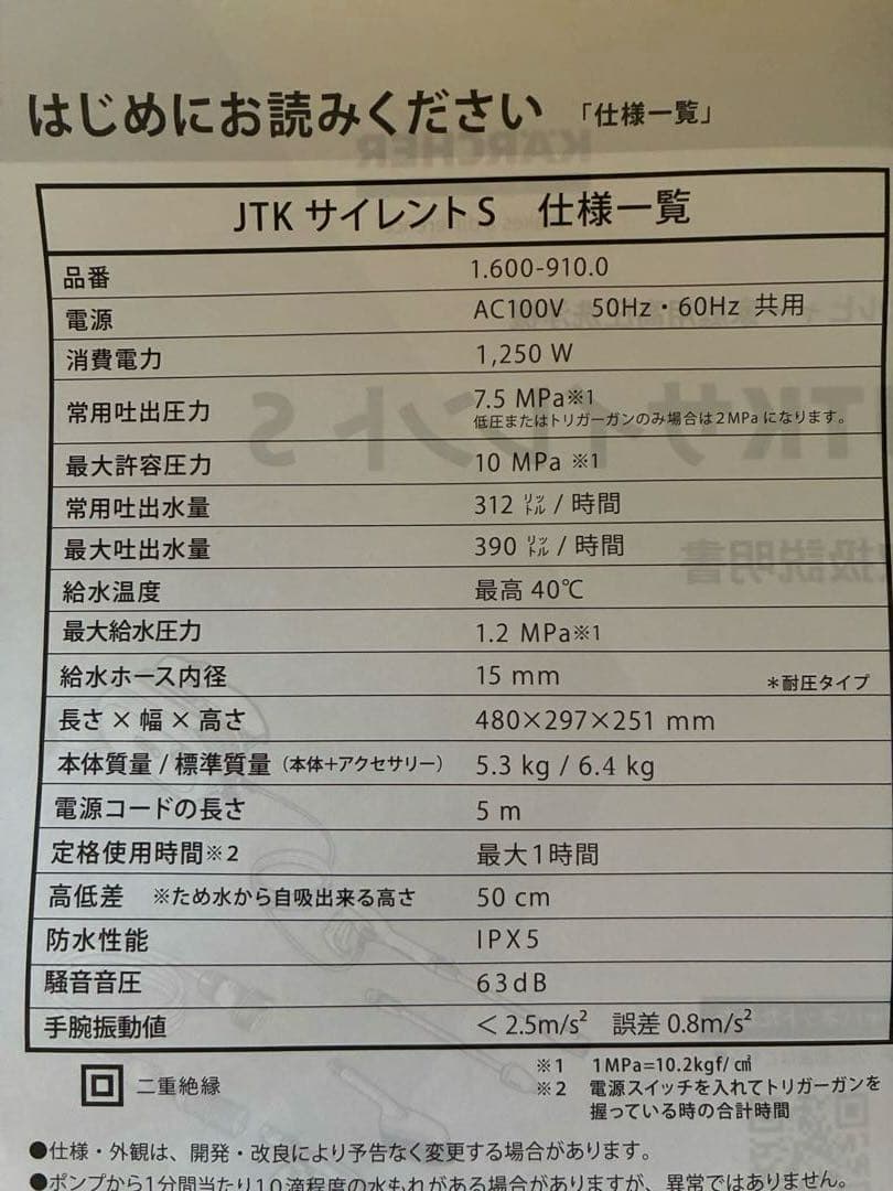 KARCHER JTKサイレント S 本体