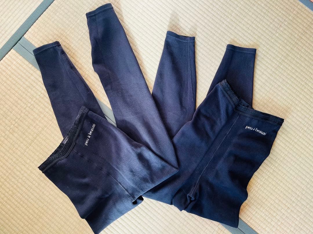 中古☆プウアボーテ☆光電子スパッツサポーター☆Lサイズ×2枚