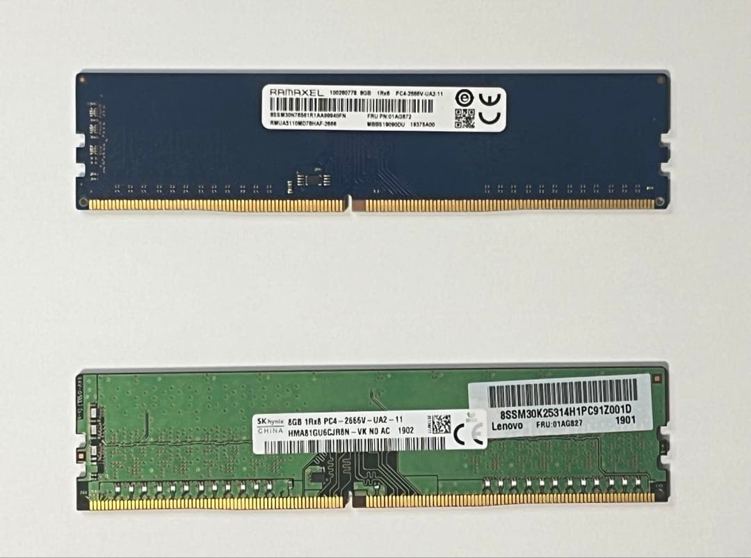 m*o様 DDR4 8GB メモリ 2枚