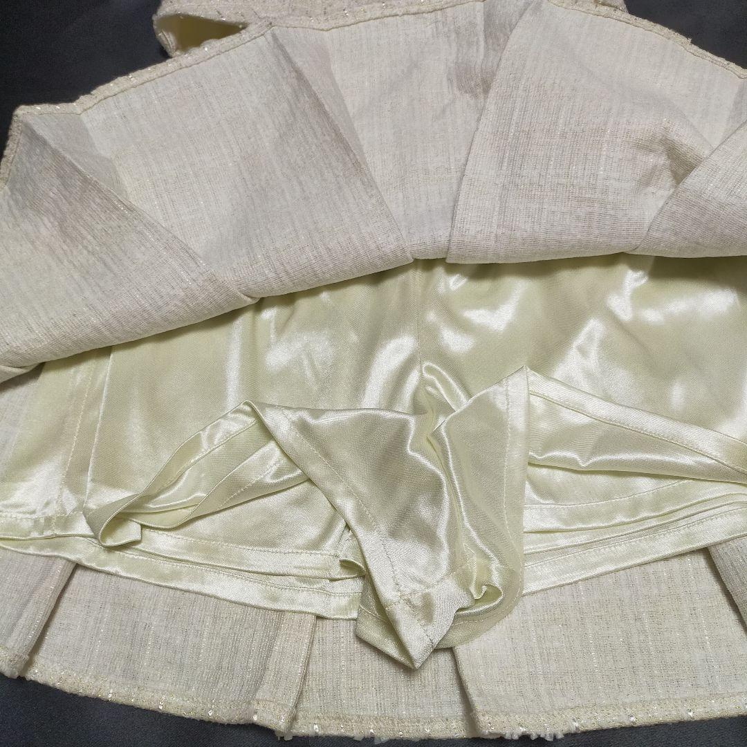 【Mサイズ】ローブドフルール 襟付き ホルター ジッパー ツイード セットアップ