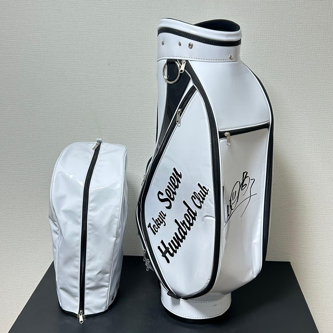 渋野日向子 直筆サイン入り キャディバッグ 9.5型 700 CLUB