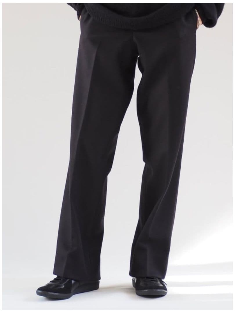 COMOL ILIGHT MELTON PIPED STEM /メルトン パンツ