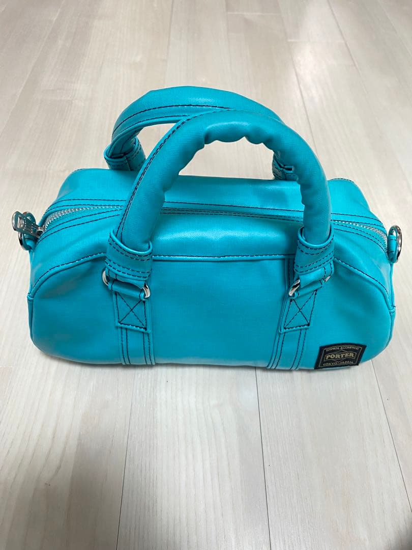 PORTER FREE STYLE MINI BOSTON BAG ターコイズ
