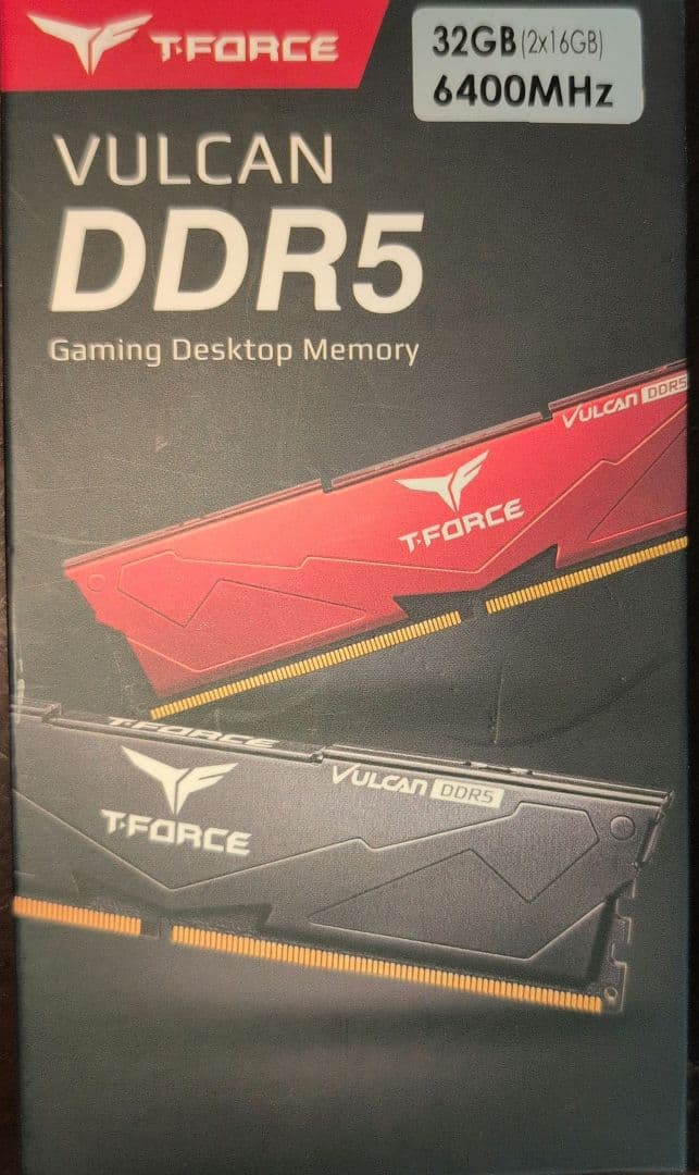 メモリー TEAM T-FORCE VULCAN DDR5 32GB (2x16GB)