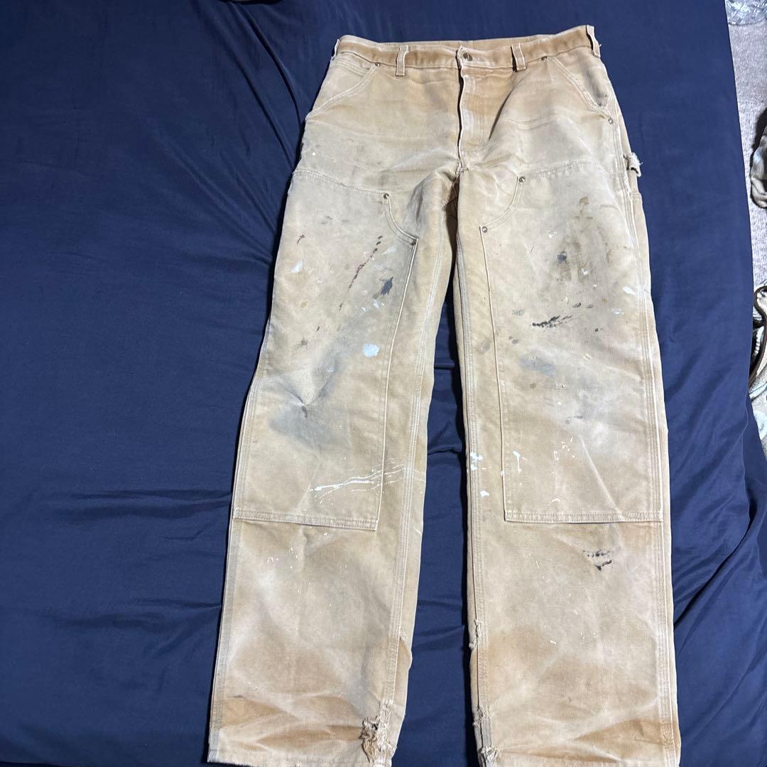 ま*ん様 最終値下げ　USA製　カーハート ダブルニーペインターパンツ 鬼フェー