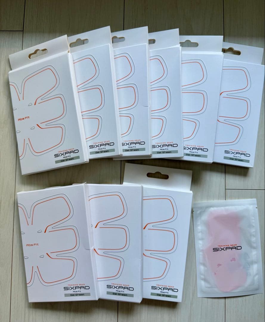 【みゃあ♡】シックスパッド専用　アブズフィット高電導ジェルシート　56枚