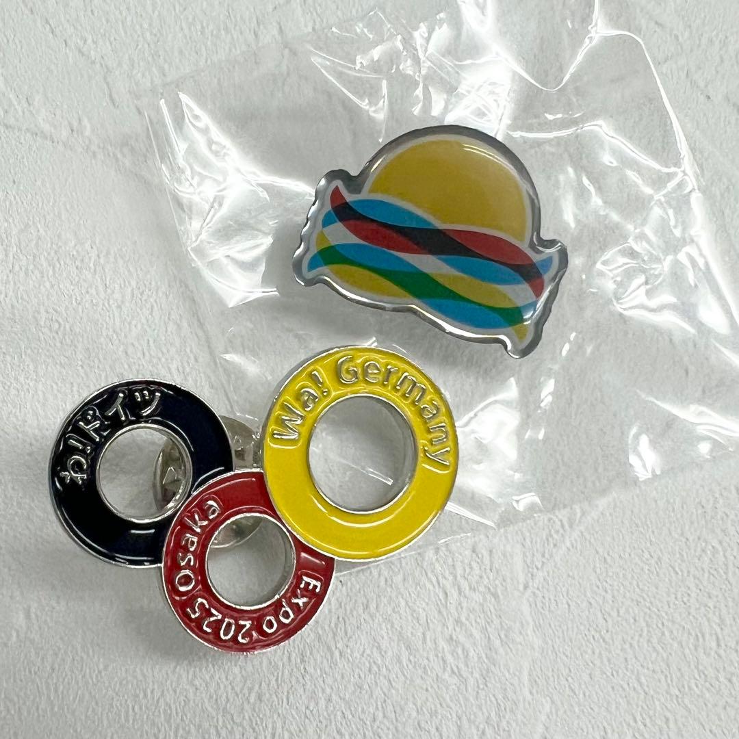 大阪関西万博　2025 ドイツ スペイン　スタッフ限ピンバッジ 2点セット