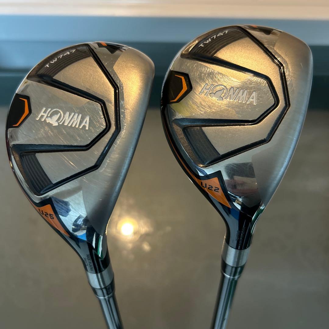 名器、美品！ホンマゴルフ TW747 ユーティリティ 2本セット