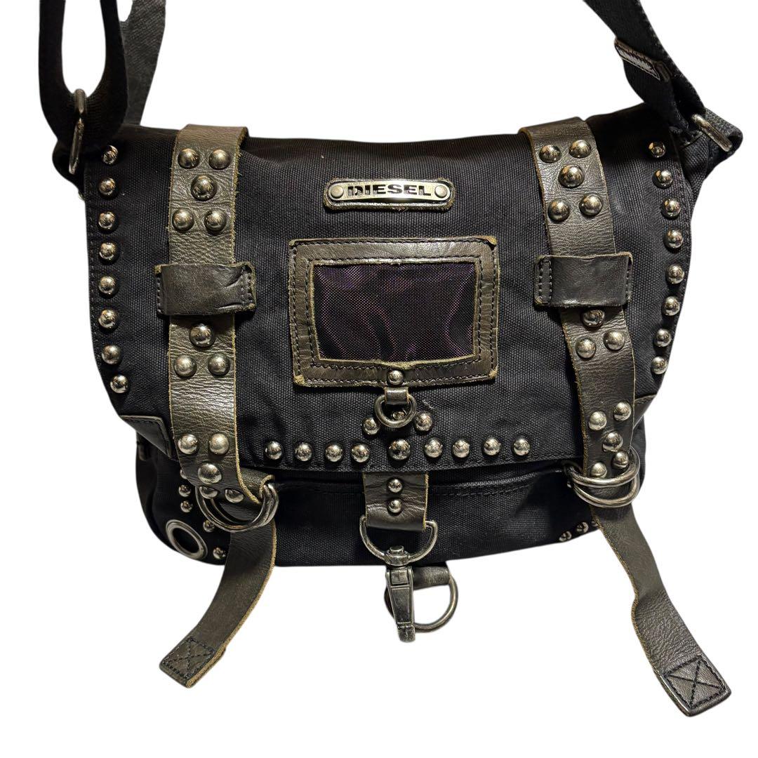 希少　archive diesel shoulder bag studs y2k