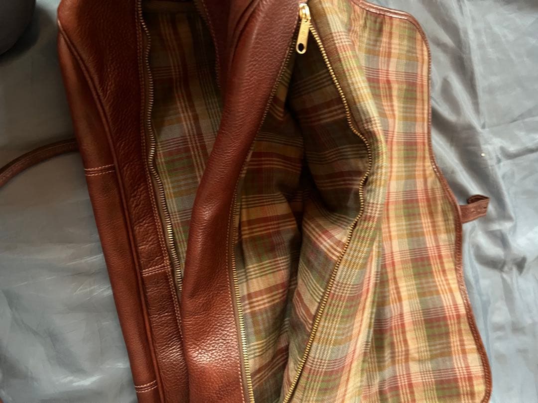 Mulberry マルベリー　ブラウンレザー ボストンバッグ