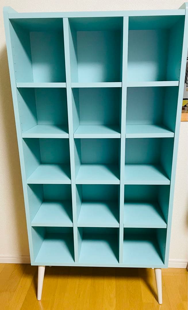 【送料込み】北欧　本棚　ブルー　asterシリーズ　日本製