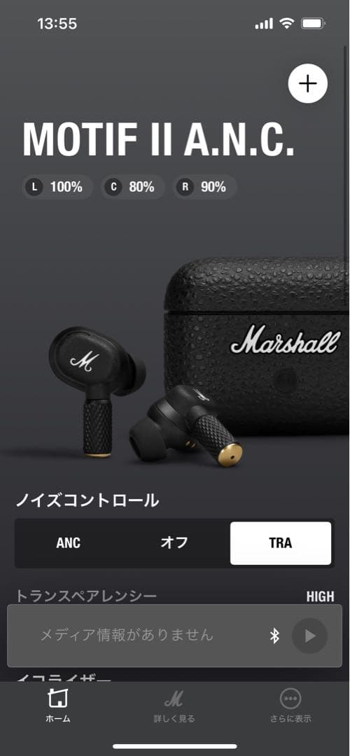 イヤホン Marshall Motif II A.N.C.